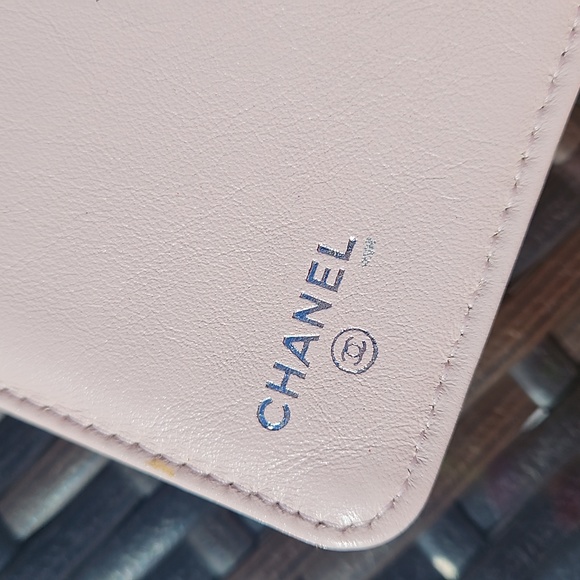 CHANEL Pink Caviar Leather Bifold Wallet Silver CC Zip - Picture 6 of 16